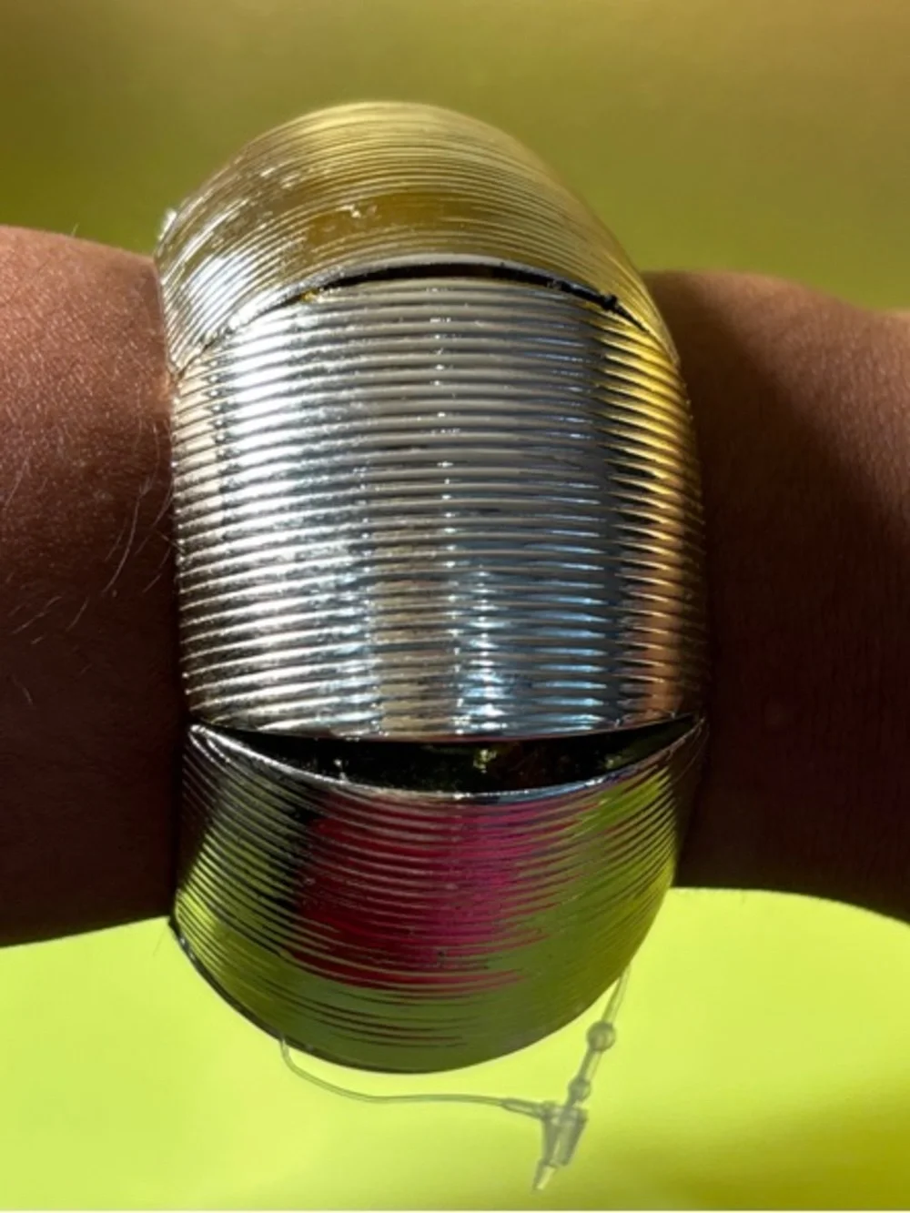 Silver Stretch Coil Bracelet - Fashion Wearable